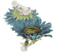 AMUSLESUR Sujetadores de Cortina Girasol 2 Piezas, Clips para Cortinas de Gasa y Transparentes, Abrazaderas sin Perforar para Sala, Dormitorio y Oficina, Accesorios de Decoración