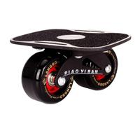AMUSLESUR Tabla de Skate de Carretera Ruedas Negras y Aleación de Aluminio, Diseñada para Desplazamientos en Transporte Público