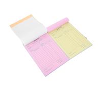 AMUSLESUR Talonarios de Facturas para Pequeñas Empresas, Libro de Recibos Autocopiativo Triple Copia, 20 Juegos por Talonario, 60 Páginas por Libro, Material Papel Resistente para Gestión