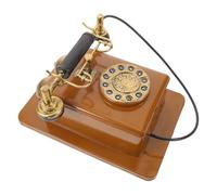 AMUSLESUR Teléfono Antiguo Retro de Pared en Hierro Ligero Diseño Vintage Auténtico, Decoración Adecuado para Fotografía y Escaparates en Hogar u Oficina