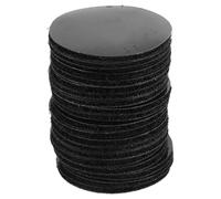 AMUSLESUR Tiras Adhesivas de Gancho y Bucle Adhesivo Doble Cara, 20 Pares Redondos 50x50 Mm, Fijador Invisible para Alfombrillas de Coche Antideslizante y Seguro para Uso Automotriz