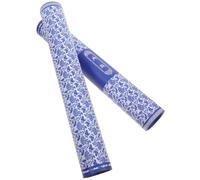 AMUSLESUR Tubo Telescópico de Almacenamiento para Obras de Arte Azul Blanco, Caja para Pergaminos y Pinturas, Contenedor Extensible de Papel para Envío y Conservación de Caligrafía,