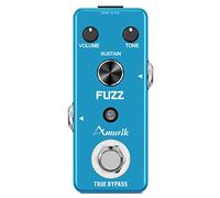 Amuzik Pedal de Fuzz Analógico para Guitarra Eléctrica - Efectos de Distorsión Clásica, Bypass Verdadero, Tamaño Mini