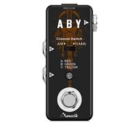 Amuzik Switch Box Pedales funcionales ABY BOX Switch Pedal de guitarra Selector de canal de audio Pedal para guitarra Mini Tamaño True Bypass