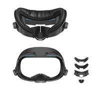 AMVR Upgraded Comfort Face Cover Pad Interfaz Facial Compatible con Q3 Accesorios, con Perilla Ajustable, con Cojín Facial de PU y Algodón de Seda de Hielo Transpirable
