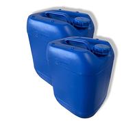 AMX Home 2 bidones de agua de 20 litros con tapón de rosca, bidón industrial, bidón de agua potable, bidón para bebidas, depósito de agua, bidón de plástico
