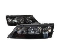 Amxaqjc Faros Delanteros Para Toyota Para Mark II Para GX100 Para JZX100 1996 1997 1998 1999 2000 Lente Negra Faros Delanteros Totales Para Automóvil(2 piece)