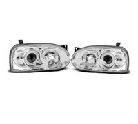 Amxaqjc Faros Delanteros Para VW Para Golf Para Mk3 1991 1992 1993 1994 1995 1996 1997 Faro Delantero Faro Parachoques Delantero Faro(1Pair White)
