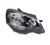 Amxaqjc Faros Delanteros Para VW Para POLO 9N3 2006-10 Parachoques Delantero Faro Delantero Lámpara Antiniebla Conjunto Faros Delanteros Tipo Blanco Negro(Black Shell-Right)