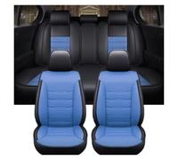 Amxaqjc Fundas Asientos Coche para Toyota para Auris | Para Avensis Para Crown Para 4Runner Para Harrier FJ Cubierta Asiento Coche Protector(A Black bule 5 seats)