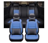 Amxaqjc Fundas Asientos Coche para Toyota para Auris | Para Avensis Para Crown Para 4Runner Para Harrier FJ Cubierta Asiento Coche Protector(B Black bule 5 seats)