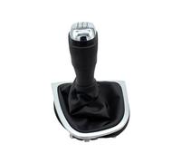 Amxaqjc Para Clio 4 IV MK4 2012-2019 LHD 5/6 Velocidad Palo Cambio Cabeza Caja Cambios Cubierta Antipolvo Perilla Palanca Polaina Funda Arranque Pomos Palanca Coche(Chrome 5 Speed)