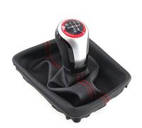 Amxaqjc Para Seat Para Leon III 3 MK3 2012 2013 2014 2015 2016 2017 Perilla Palanca Cambios 5/6 Velocidad MT Cambio Cubierta Bota Polaina Pomos Palanca Coche(5 Speed)