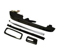 Amxaqjc Para VW Para Caddy I Para Derby Para Golf Para Jetta II Mk1 Mk2 Para Passat Para Scirocco Para Santana Para Polo Manija Puerta Exterior Negra Tiradores Exteriores Coche(1 Pcs Rear Left)