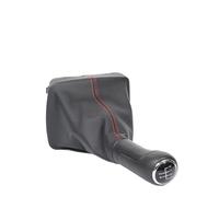 Amxaqjc Para VW Para Polo 9N 9N2 (2002-2009) Estilo Coche Funda Cuero Palanca Cambios Manual Reemplazo 5 Velocidades Pomos Palanca Coche(A)