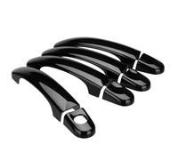 Amxaqjc Para VW Para Transporter T5 T6 Para Caddy Van 2003-2009 Cubierta Manija Puerta Exterior Coche Negro Brillante Decoración Embellecedora Tiradores Exteriores Coche