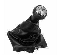 Amxaqjc Perilla Cambio Marchas para Peugeot 207 307 307CC 308 Palanca Cambios Palanca Cambios Cuero PU De 5 Velocidades Perilla De Palanca De Cambios Cubierta De Bota Pomos Palanca Cambios