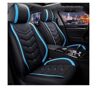 Amxaqjc Protector Asiento Coche para A1 A3 A4 A5 A6 Q2 Q3 Q5 Q7 para E-Tron Fundas De Asiento De Coche Juego Completo De Cuero(Sky Blue)