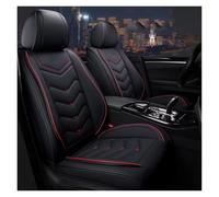 Amxaqjc Protector Asiento Coche para A1 A3 A4 A5 A6 Q2 Q3 Q5 Q7 para E-Tron Fundas De Asiento De Coche Juego Completo De Cuero(Negro)