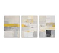 AMXBZC 3Pcs Moderna Abstractos Cuadros Patrón moderno de graffiti Salon Baño PóSter De Lienzo ImpresióN DecoracióN NóRdica Oficina Arte De Pared Pintura（Blanco-30x45cmx3 Sin marco