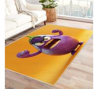 AMXBZC Alfombra Salón Pelo Corto Divertida Alfombra de Dibujos Animados Alfombras Abstractas Modernas,Antideslizantes y Lavable, Decoracion para Dormitorio,Pasillo,Interiores(Rosa 27-180x270cm