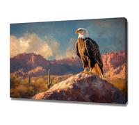 AMXBZC Animal Cuadro Moderno Painting Cuadro en Lienzo Pintura de animales tropicales Cuadro Decorativo para Pasillo Comedor, Animales Africa safari（Amarillo-20x30cm Enmarcado
