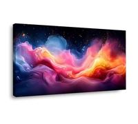 AMXBZC Bosque Cuadros Salon Modernos Cartel abstracto colorido Nórdico Minimalistas Plantas cuadros, Comedor Oficina Pasillo Cocina Y Baño póster（morado-60x120cm Enmarcado