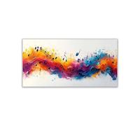 AMXBZC cuadros bohemios modernos Música Graffiti Abstracta Nórdico Minimalistas Plantas cuadros, Comedor Oficina Pasillo Cocina Y Baño（morado-70x140cm Sin marco