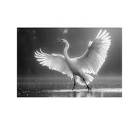 AMXBZC Laminas Decorativas animales safari africano Animal Blanco y Negro Habitacion Bebe Impresión en Lienzo, Cuadros para Sala de estar Baño Corredo（Beige-20x30cm Sin marco