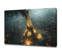 AMXBZC Moderna Abstractos Cuadros Ciudad de Color Graffiti Salon Baño PóSter De Lienzo ImpresióN DecoracióN NóRdica Oficina Arte De Pared Pintura（Dorado-80x120cm Enmarcado