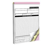 AMXZEA Formularios de factura de contratista, 7.3 x 11 pulgadas, 3 piezas, sin carbono, paquete de 50 (1)