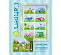 Amy Bradley Designs ABD269 Campers - Patrón para colcha, color azul