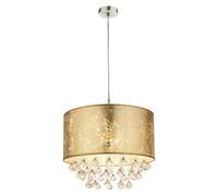 Amy Lámpara colgante Amy I (Altura: 140 cm, Oro, Níquel mate, Transparente)