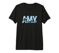 Amy Sea Waves - Nombre Personalizado Ocean Beach Art Camiseta Premium