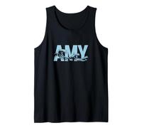 Amy Sea Waves - Nombre Personalizado Ocean Beach Art Camiseta sin Mangas
