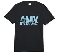 Amy Sea Waves - Nombre Personalizado Ocean Beach Art Comfort Colors Adult Heavyweight T-Shirt