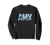 Amy Sea Waves - Nombre Personalizado Ocean Beach Art Sudadera