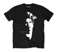 Amy Winehouse T Shirt Bufanda Portrait band logo Oficial de los hombres negro