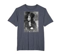 Amy Winehouse Vintage Tribute - Jazz Soul Music Presente Camiseta, Hombre Tallas Grandes, Azul Jaspeado, 5X Alto