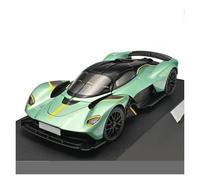AMYALIN Coche Modelo 1:18 para Aston Martin para Valkyrie Modelo De Superdeportivo con Funda Protectora Colección(Verde)