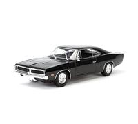 AMYALIN Coche Modelo 1:18 para Dodge para Charger R T 1969 Colección De Vehículos Estáticos De Fundición A Presión Colección(Negro)