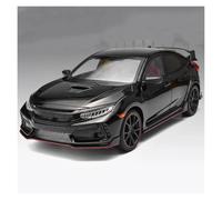 AMYALIN Coche Modelo 1:18 para Honda para Civic para Type R FK8 2020 Modelo De Coche De Aleación Colección(Negro)