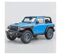 AMYALIN Coche Modelo 1:18 para Jeep para Wrangler para Rubicon Colección De Vehículos A Escala De Aleación Fundida A Presión Colección(Azul,B)