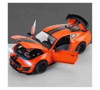 AMYALIN Coche Modelo 1:18 para Mustang para Shelby GT500 Vehículos De Metal Fundido A Presión Colección(Naranja)