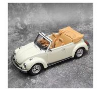 AMYALIN Coche Modelo 1:18 para VW para Super para Beetle 1303 Cabriolet Modelo De Coche De Aleación A Escala Colección
