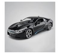 AMYALIN Coche Modelo 1:22 para BMW I8 Modelo A Escala De La Colección Car Alloy Colección(Negro)