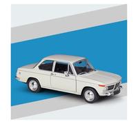 AMYALIN Coche Modelo 1:24 para BMW 2002 para Ti Adornos para Maquetas De Coches De Aleación Fundida A Presión Colección(Blanco)