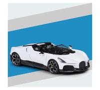 AMYALIN Coche Modelo 1:24 para Bugatti W16 para Mistral Adorno De Exhibición De Coche A Escala De Metal Fundido A Presión Colección(Blanco)