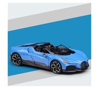 AMYALIN Coche Modelo 1:24 para Bugatti W16 para Mistral Adorno De Exhibición De Coche A Escala De Metal Fundido A Presión Colección(Azul)