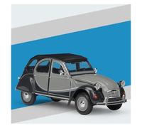 AMYALIN Coche Modelo 1:24 para Citroën 2CV 6 para Charleston Coche A Escala De Aleación Metálica Fundida A Presión Coleccionable Colección